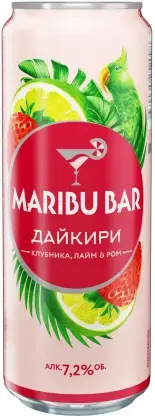  Maribu Bar Daiquiri Strawberry, Lime & Rum, in can, 0.45 л