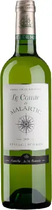 Вино Le Comte de Malartic Pessac-Leognan AOC Blanc, 2019, 0.75 л