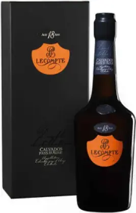 Кальвадос Calvados Lecompte Pays d'Auge 18 ans in gift box 0.7 л